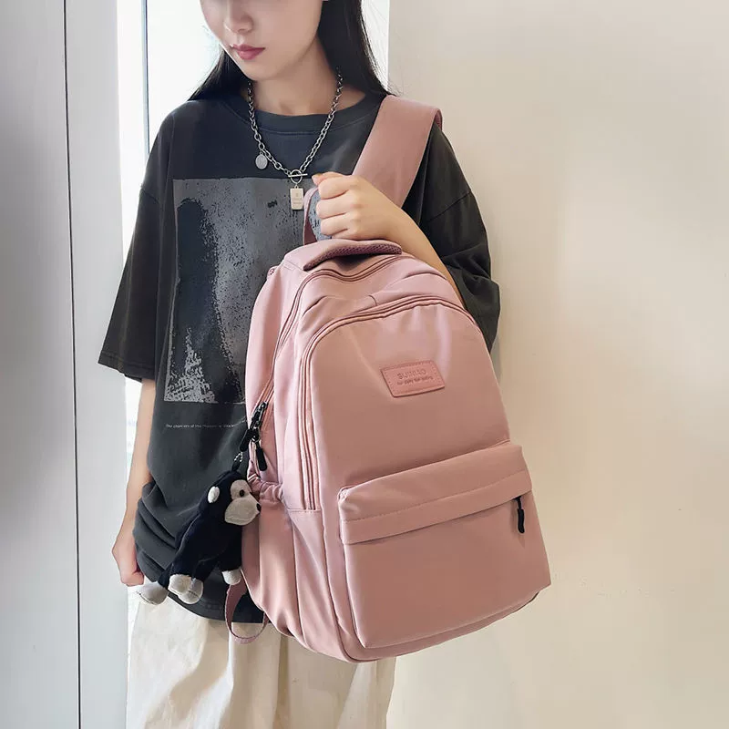 Backpack, shoulder bag, capacious high quality travel bag, for secondary school, for students