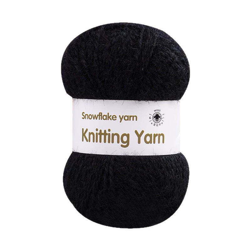 Качественная шерстяная бархатная crochet, ручная работа иглой, вязаный шарф, шляпа, со снежинками, 3 мм, DIY