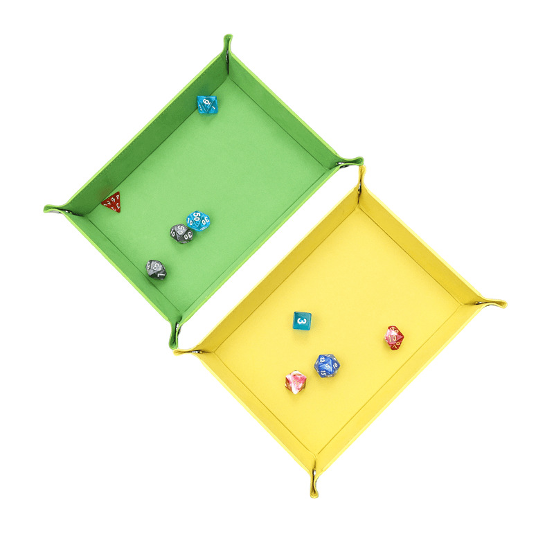 Una sola pieza de entrega en stock al por mayor de franela palillos Placa de cuatro esquinas plegable juego palillos placa bandeja de almacenamiento