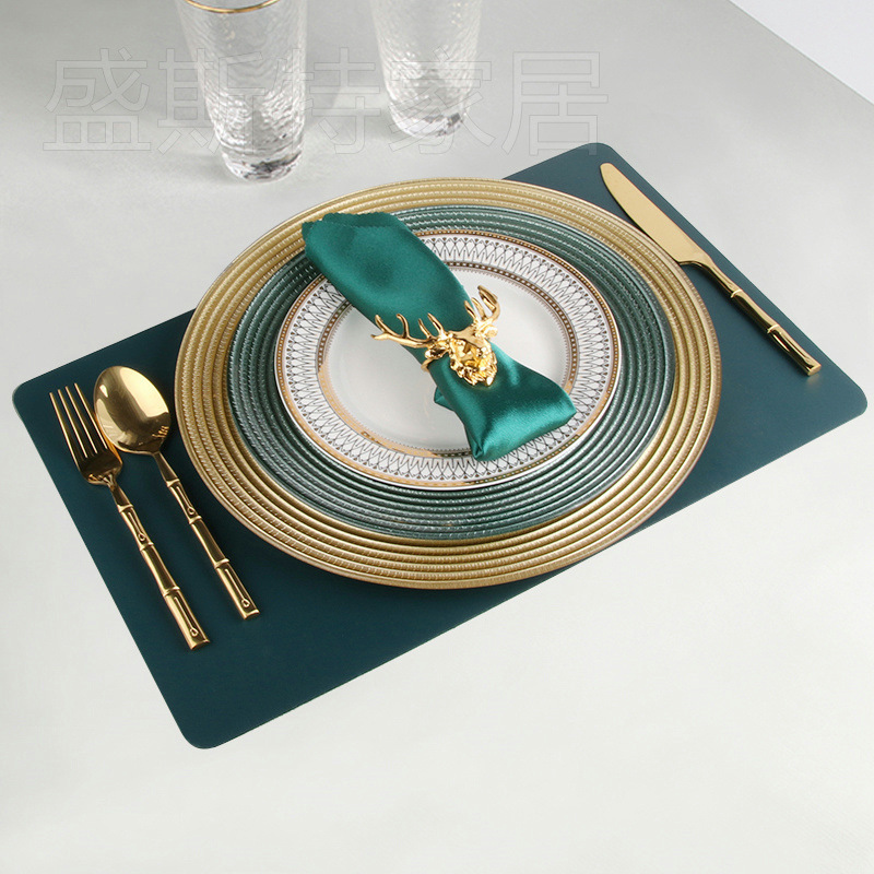 European-Style Model Room Light Luxury Tableware Set, Western-Style Dinner Plates, Knife and Fork, Bone China Plates, Nordic Green Home Table Setting, Steak European-Style Model Room Light Luxury Tableware Set, Western-Style Dinner Plates, Knife and Fork, Bone China Plates, Nordic Green Home Table Setting, Steak