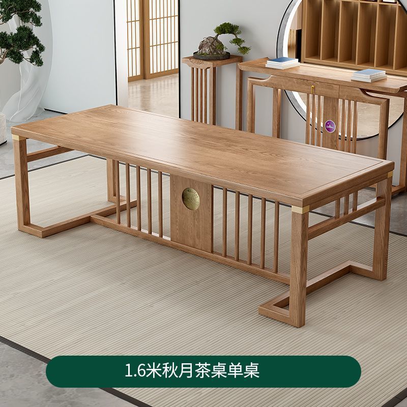 Mesa de té de madera sólida combinación de nuevo estilo chino de madera doméstica Kung Fu mesa de té de oficina integrada un conjunto completo de mesa de té