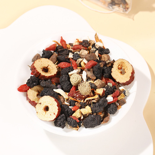 Ginseng Shibao Tea 10g package red dates red wolfberry black wolfberry mulberry polygonatum yam raspberry maca powder pupae
