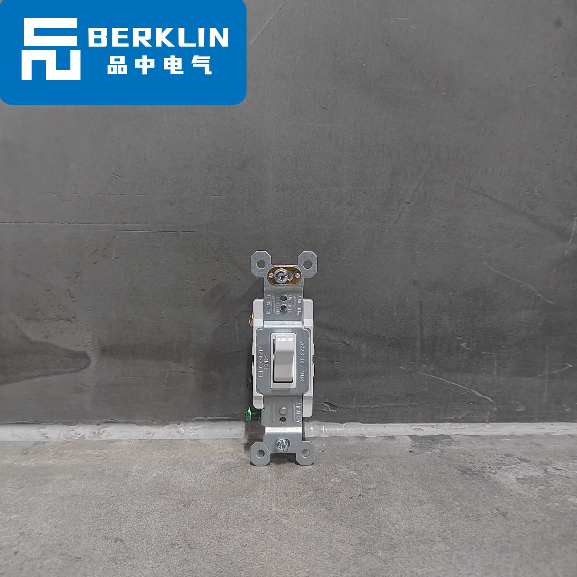 Berklin 美标美规3-way拨杆开关电源单控3路1路墙壁开关20A双控UL