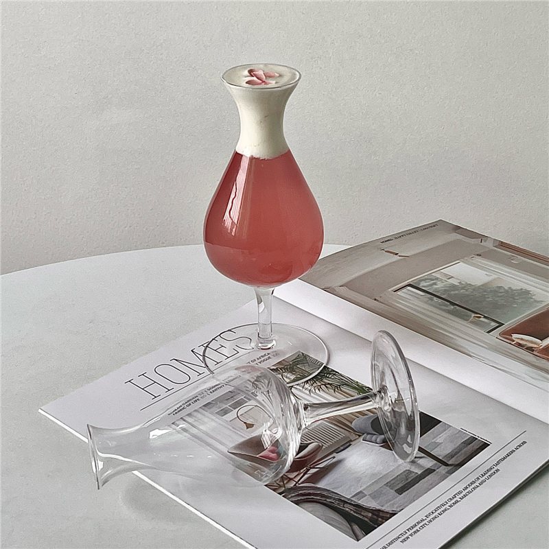 Vintage Tulip High Pies New Tea Wine Cup Creativity High Value Taste Cup Cocktail Glass