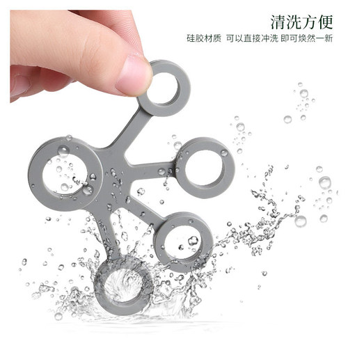 Finger trainer for men and women piano guitar tension training hand strength silicone tension rope five-finger silicone tension belt