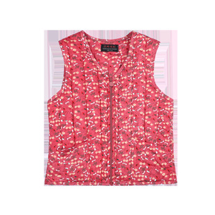 Autumn and Winter New Cotton Vest for Middle-Aged and Elderly People, Floral Style, Cotton High-End Vest, Cardigan, Soft and Versatile Retro for Outer Wear