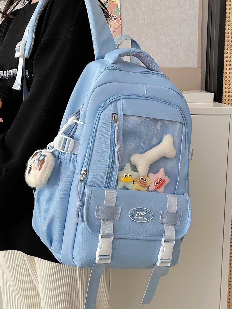 Японская брендовая свежая прозрачная сумка, школьный рюкзак