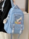 Японская брендовая свежая прозрачная сумка, школьный рюкзак