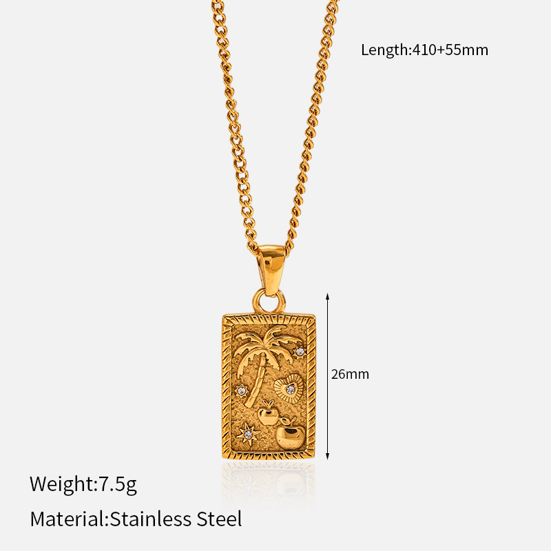 11g Weight Lobster Trigger Clasp Closure Clasp Closure Type 304 Stainless Steel Pendant Material Pendant Necklace Classification 304 Stainless Steel Chain Material Singapore chain, cable chain, Twisted Rope Chain Chain Type 1 Piece Quantity Casual, Daily Occasion 304 Stainless Steel Material Starfish, Heart Shape, Octopus Pattern All Seasons Season Women's Gender Plating Design Elegant, Vintage Style Style Wholesale Jewelry Elegant Vintage Style Starfish Heart Shape Octopus 304 Stainless Steel Plating Singapore Chain Cable Chain Twisted Rope Chain Pendant Necklace 1