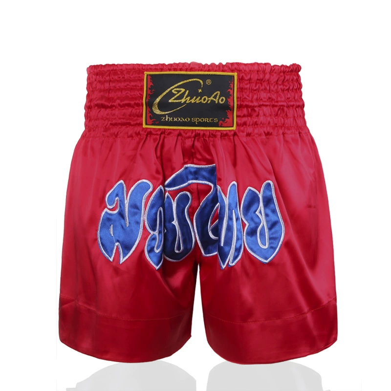 Boxing Training Shorts, Muay Thai Style, Satin Finish, Sizes XXXS(110)–XXXXL(200)