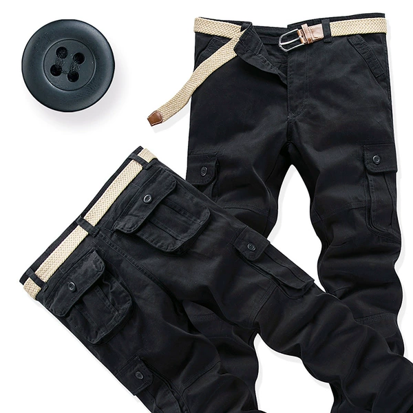 Black fleece trousers