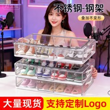 鞋盒鞋子收纳神器透明省空间防尘鞋柜放靴子抽屉式床底可折叠鞋架