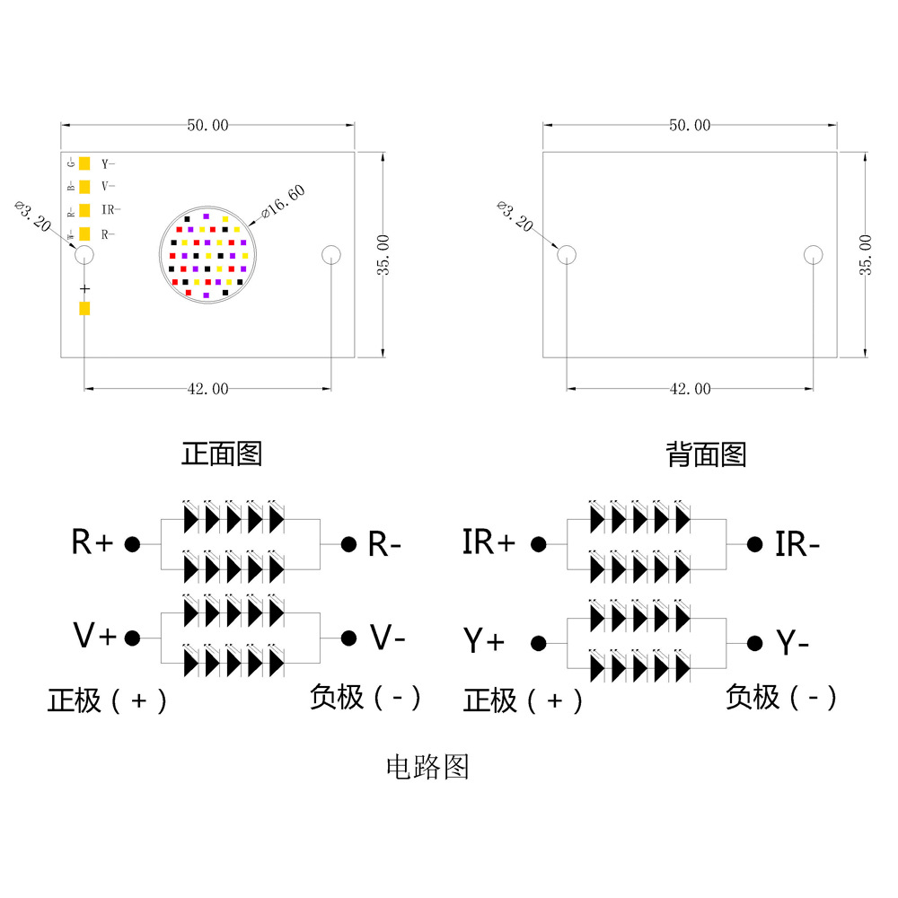 ����20W����LED������������ǹ�����620+850+415+590��ɫ��Դ