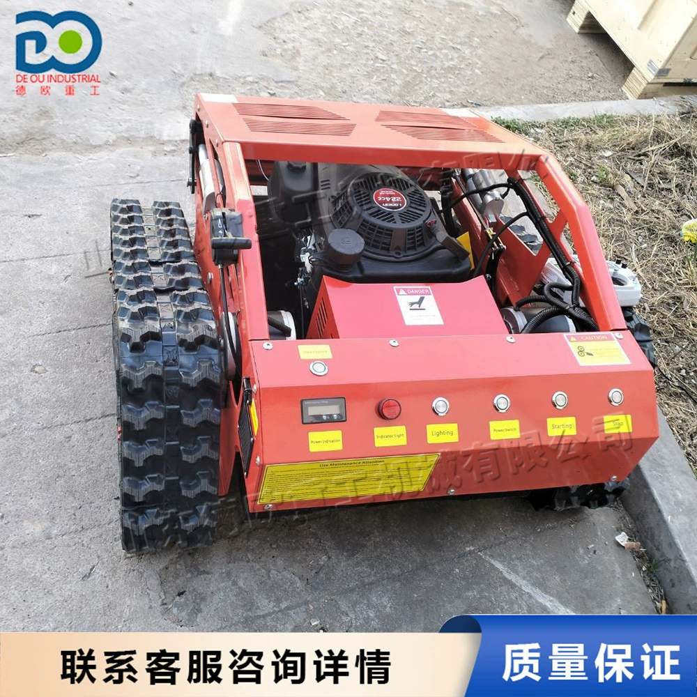 Гусеничная газонокосилка с дистанционным управлением, строительная техника для садов и парков, небольшой интегрированный прополочный транспорт