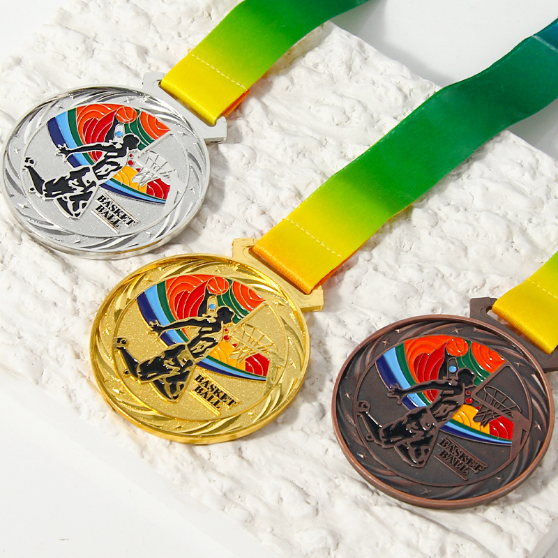 Juegos Deportivos Insignia de metal Medalla conmemorativa Natación Ping-Pong Rugby Patinaje en ruedas Ciclismo Boxeo Esquí