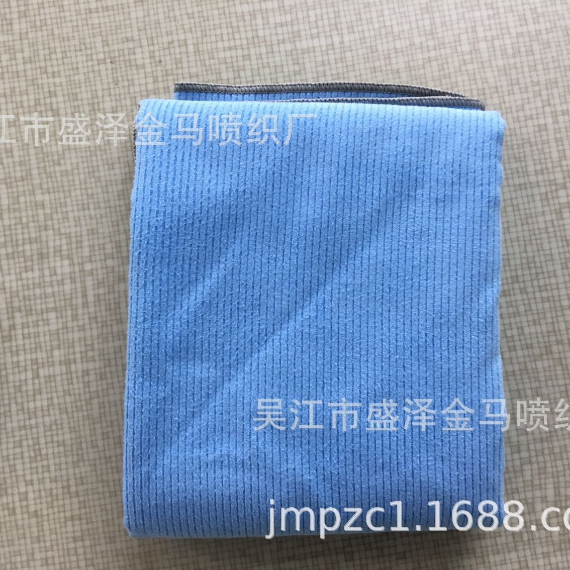 长期供应再生超细纤维条子格子双面绒户外运动沙滩巾毛巾浴巾面料