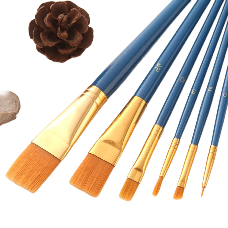 Cepillo de escritura cepillo al por mayor 25 multifuncional pintura al óleo cepillos traje estudiante arte pintura al óleo suministros básicos