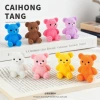 Solid-colored bear random mixing D-687