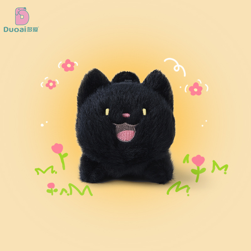Duai 本物のかわいい漫画猫ぬいぐるみ人形ペンダントかわいい三毛猫キーホルダー卸売|undefined