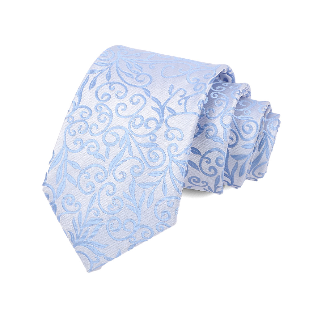 Corbata de hombre 8cm para hombre, bordado jacquard de alta calidad para hombre, corbata de negocios, corbata de seda de poliéster, fábrica al por mayor