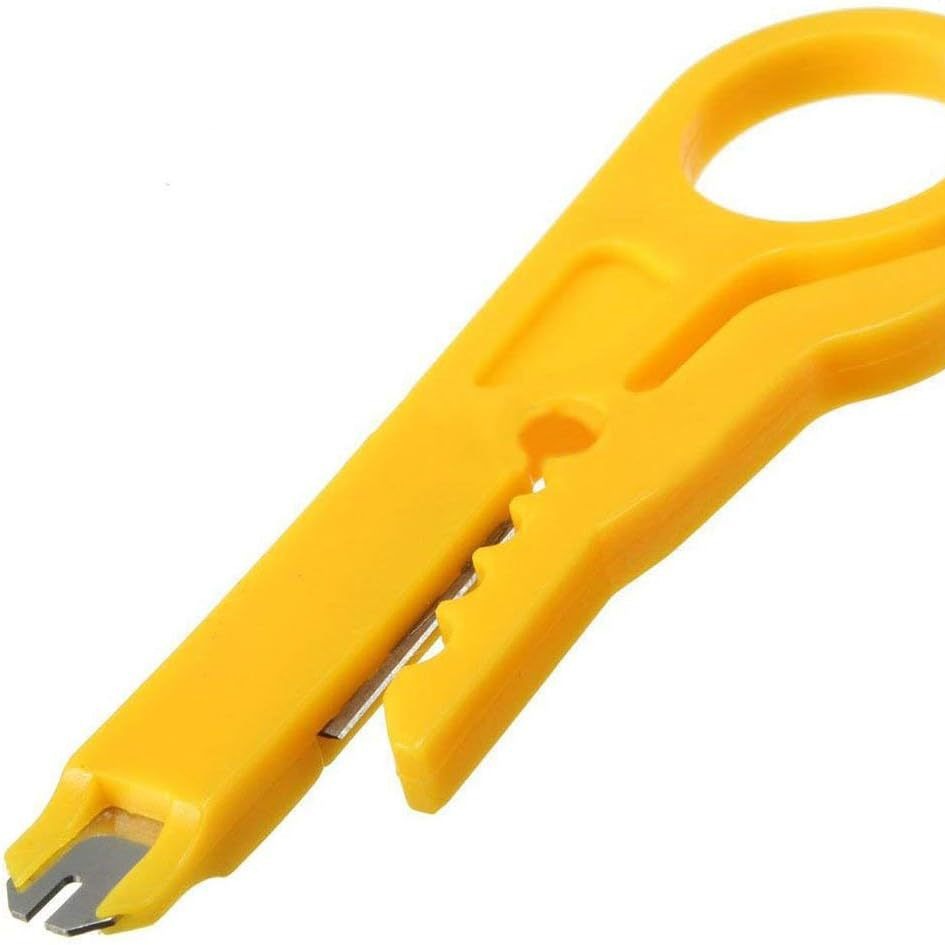 跨境批发  剥线钳简易剥线打线工具网线压线钳多功能小黄刀打线器