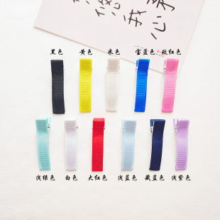 Hot sale diy accessories headdress hair accessories hair accessories hair clip 5cm double fork cloth half bag duck bill clip