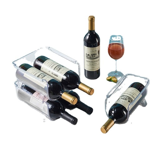 Acrylic wine rack wine storage rack simple home beer partition beverage bottle refrigerator wine cellar storage