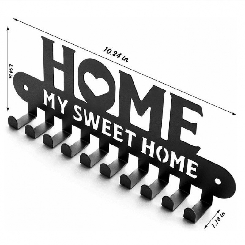 跨境HOME钥匙挂架墙壁置物架金属艺术装饰挂钩keysholder衣帽玄关|undefined