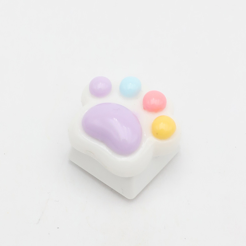 Cross-border hot-selling cat claw keycap personalized color keycap original design cute animal mechanical keycap