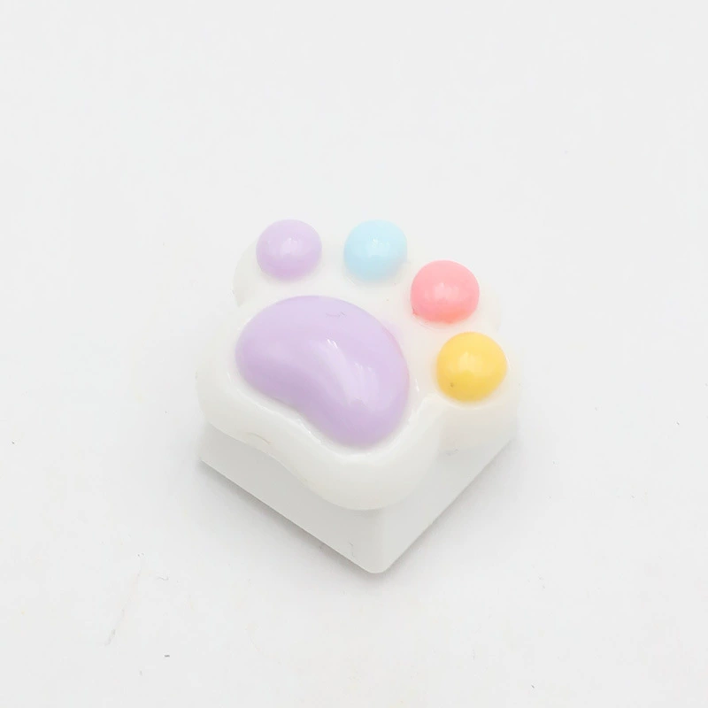 Cross-border hot-selling cat claw keycap personalized color keycap original design cute animal mechanical keycap