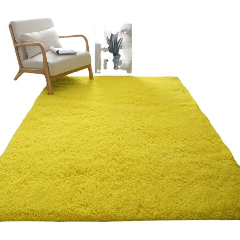 En stock suministro grueso lavable seda manta de felpa alfombra de piso dormitorio sala de estar alfombra de piso estera de la ventana de la Bahía alfombra de empalme