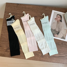 春夏季薄款芭蕾风miu系网眼透气小腿袜女纯欲及膝袜学院风堆堆袜