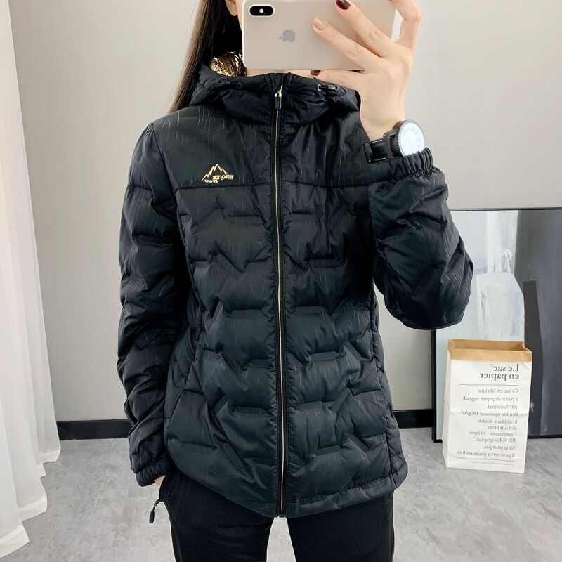 2023 Leopard Print New Women's down Jacket White Duck down Winter Ski Jacket