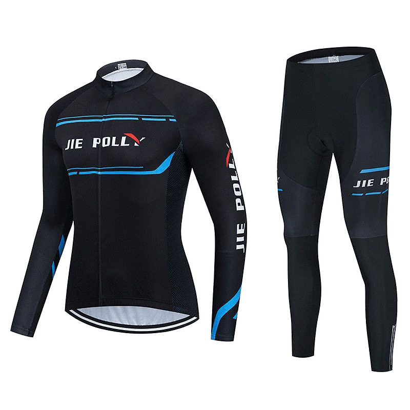 Ropa de ciclismo para hombres de bicicleta de montaña verano traje de manga larga primavera y otoño ropa de bicicleta de carretera pantalones de ciclismo equipo de mujer