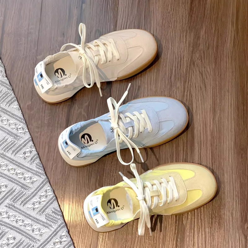 Dexun Shoes for Women Summer Thin Breathable Fairy Style Super Soft Versatile Casual White Egg Roll Shoes Forrest Gump Shoes Ballet