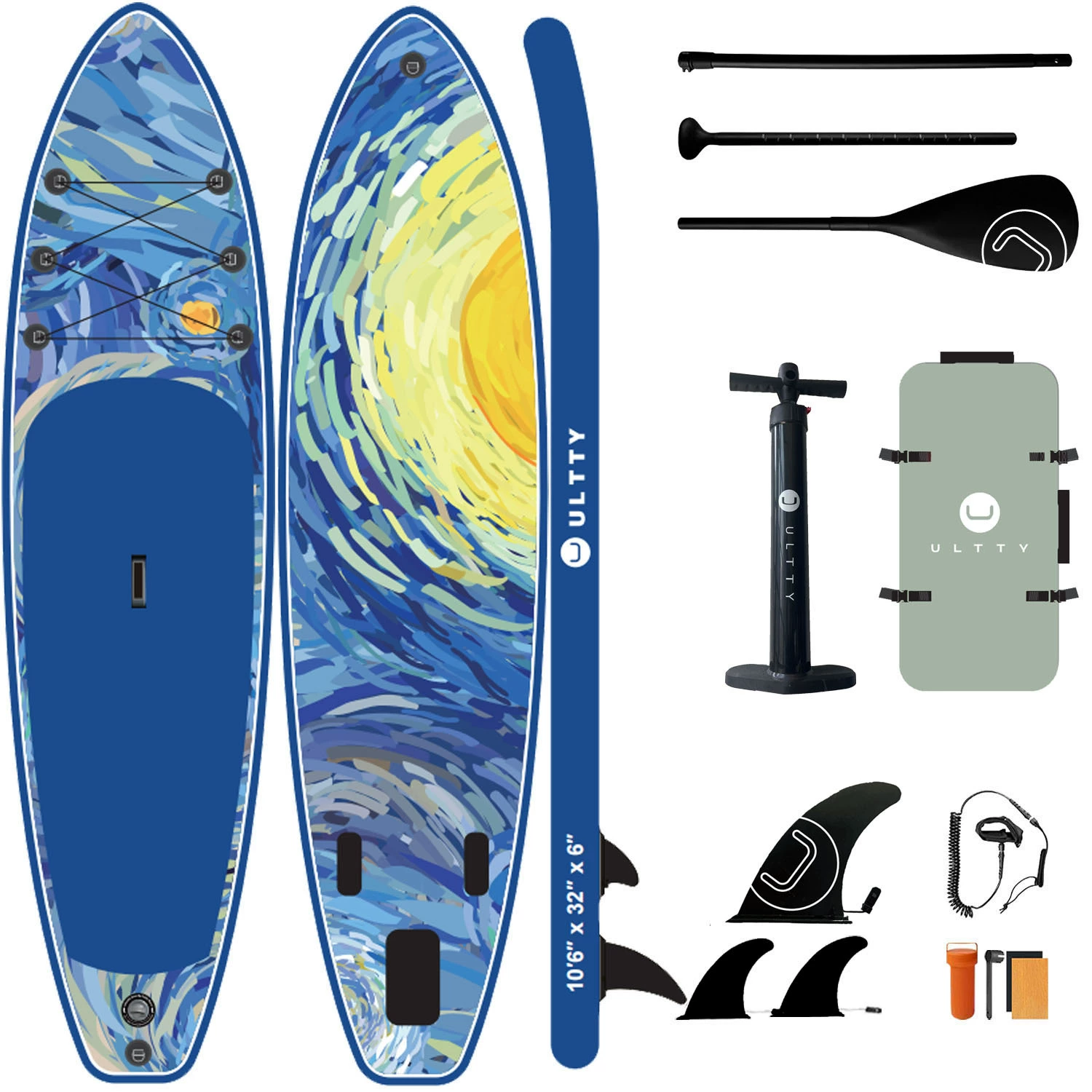 ULTTY Внешнеторговый кроссбордныйsup paddle board надувной доска для стоячего плавания взрослый водяной йога поддерживающая доска серфинг доска