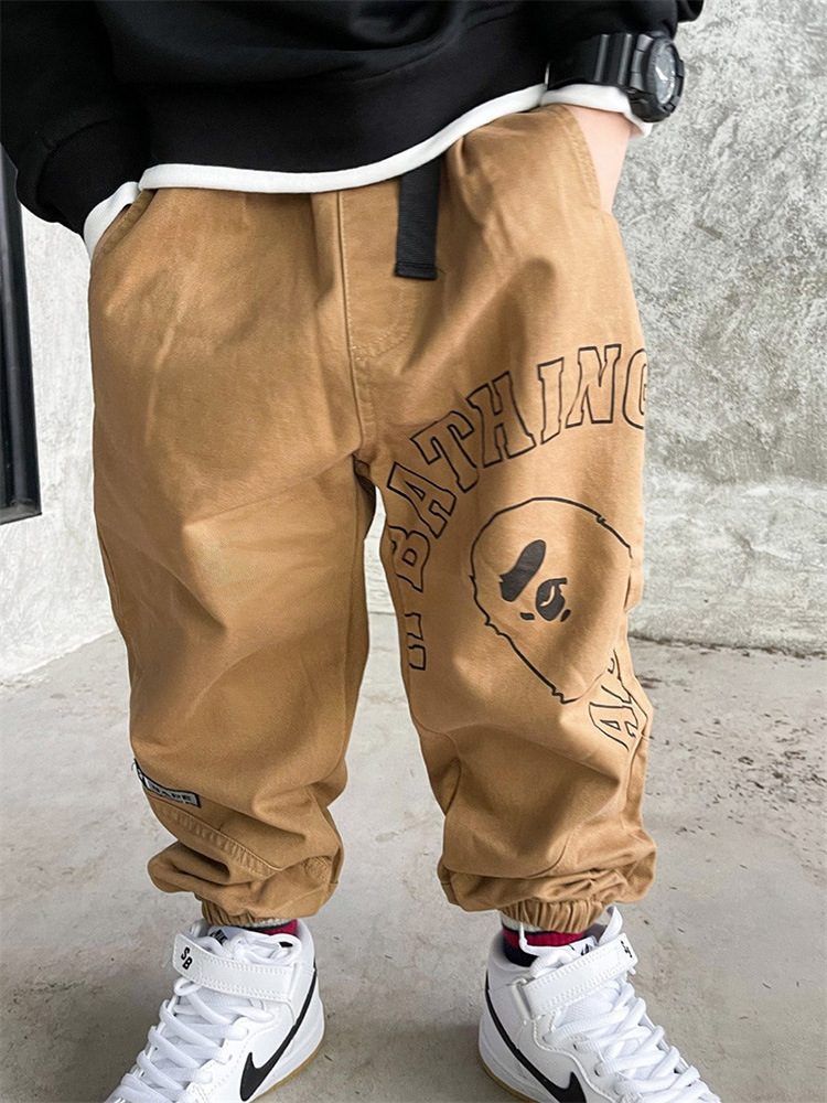 Children's autumn Japanese demi-season three dimensional trousers…