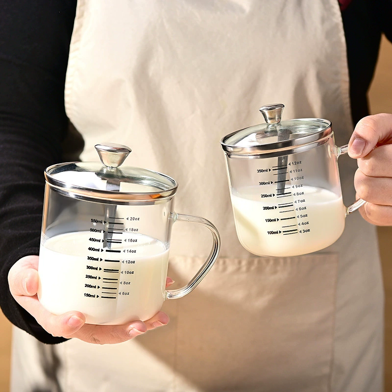 Стакан с высоким содержанием боросиликатного стекла стакан чашка молока микроволновка подогреваемая чашка соевого молока чашка воды чашка для завтрака леди