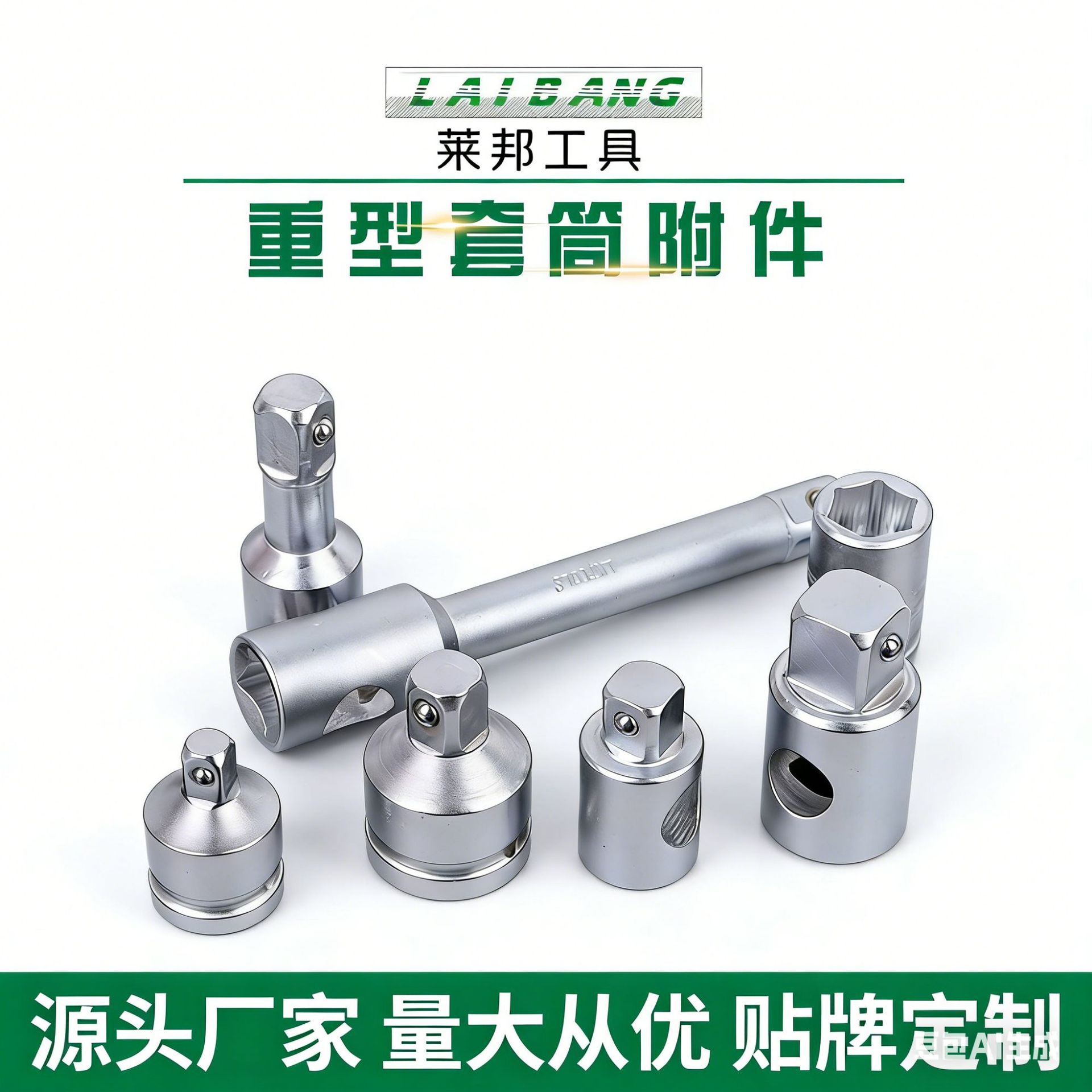 方口3/4重型套筒附件短杆弯杆长杆加力杆多功能修车机修维修工具