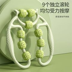 国境を越えた美脚アーティファクト、環状脚とふくらはぎマッサージローラー、狼牙棒フォームローラー、筋肉ストレッチとリラクゼーションマッサージ