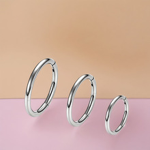 F136钛合金开口鼻环无缝素圈乳环多功能接口唇环简约耳环圈软骨环