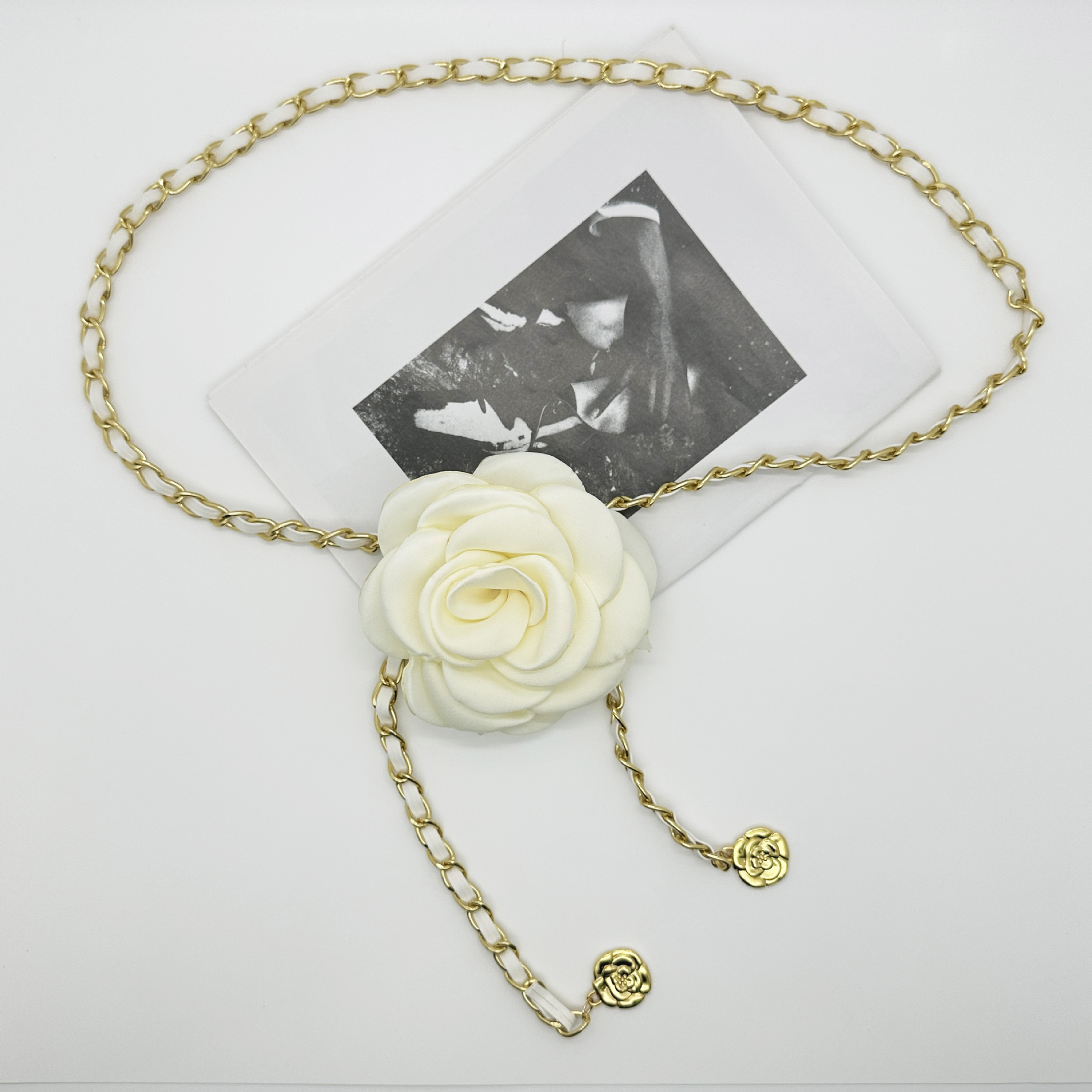 Flor de albaricoque Estilo de camelia (imitación de oro)