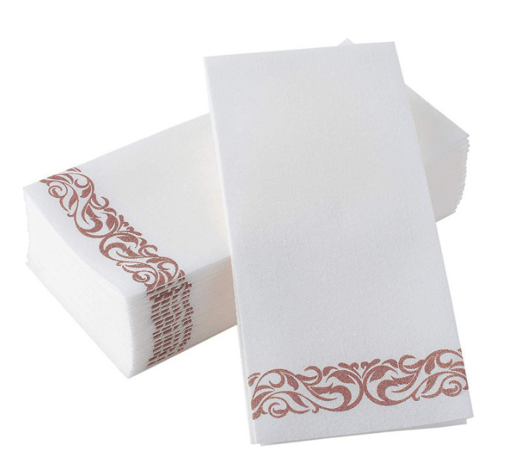 Servilletas Desechables Libres de Polvo 30x40 cm de Pulpa de Madera Nativa Sin Polvo para Comida Occidental
