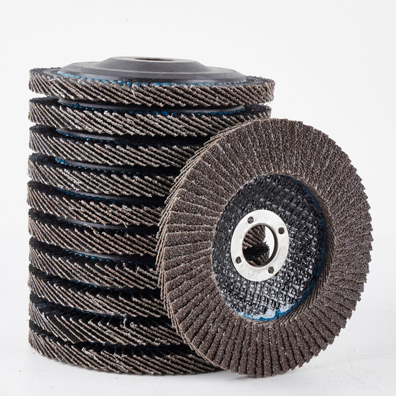 100 type net cover calcined blue sand impeller 125 blades stainless steel polished thickened wear-resistant flat abrasive cloth wheel