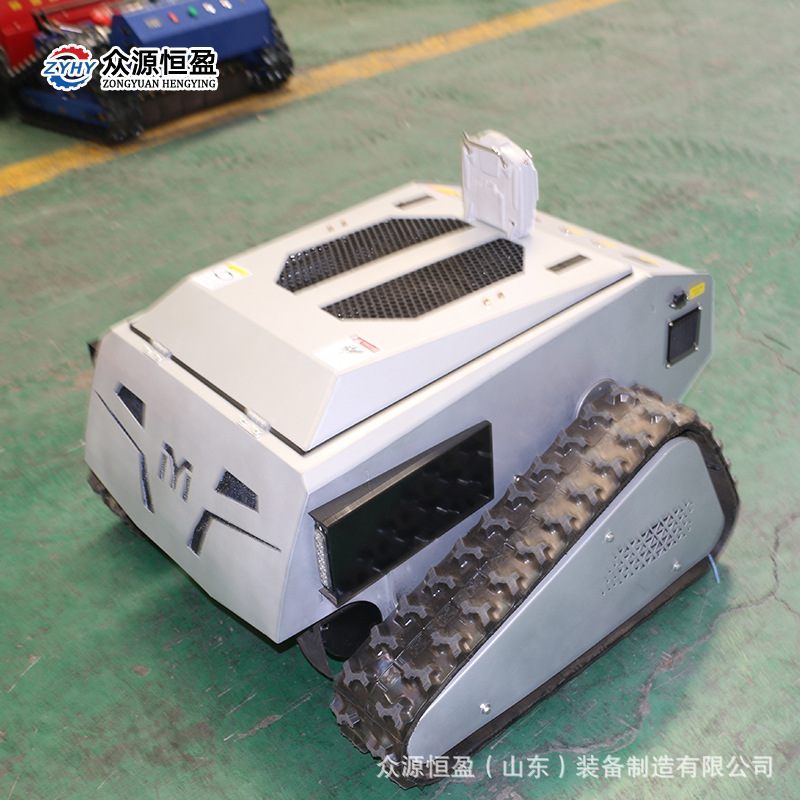 果园自走式割草机 河坡开荒履带遥控割草机 众源遥控履带式剪草机