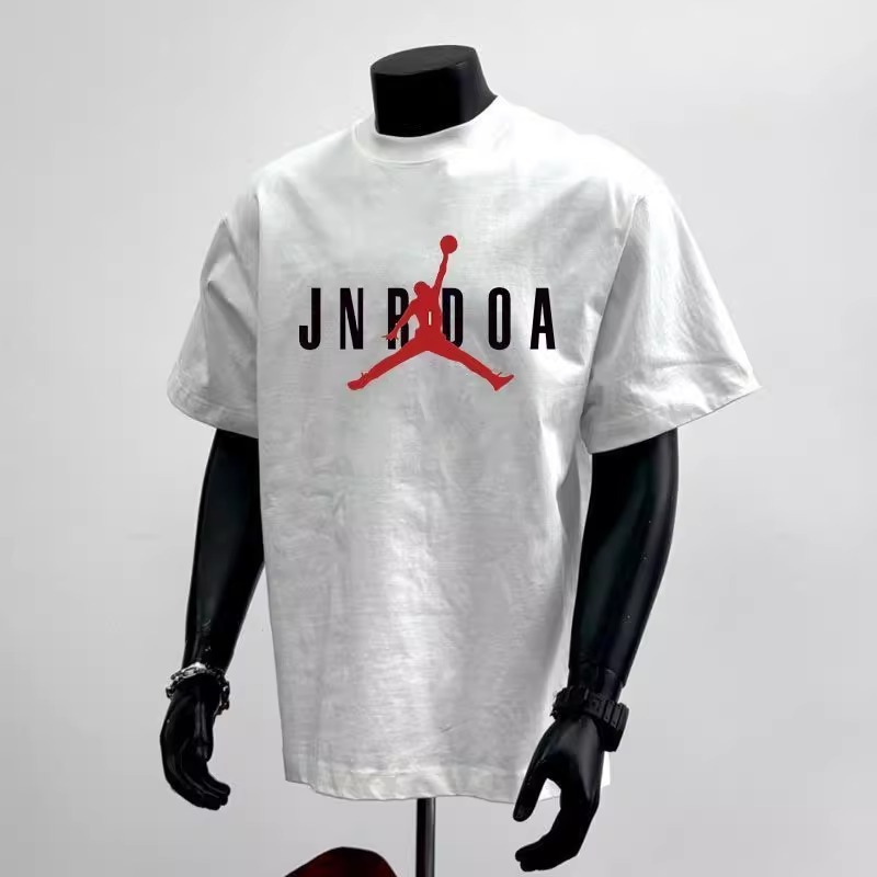 アメリカのニッチストリートファッションブランドフライングマン半袖Tシャツ男性と女性のための夏のルーズカジュアルヒップホップコットントップ|undefined