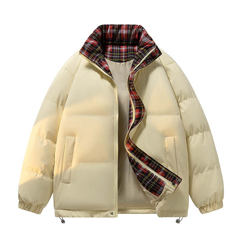 Padded-on Clothes Men's And Women's Loose Stand-up Collar Padded Jacket Warm And Thickened Padded Clothes Men's Tops Couple Jacket_viptrois.com