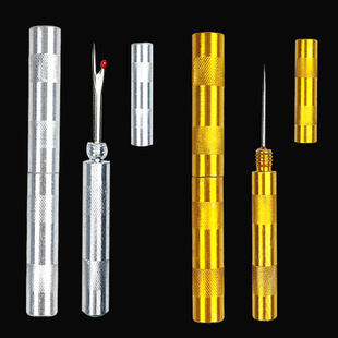 Mini small size awl handmade diy leather cone reaming cone straight needle metal handle upper shoe awl mini splitter