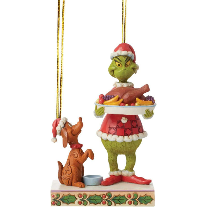 Nuevos productos interesantes de la serie verde de adornos de automóviles adornos del árbol de Navidad regalos de fiesta decoración del hogar