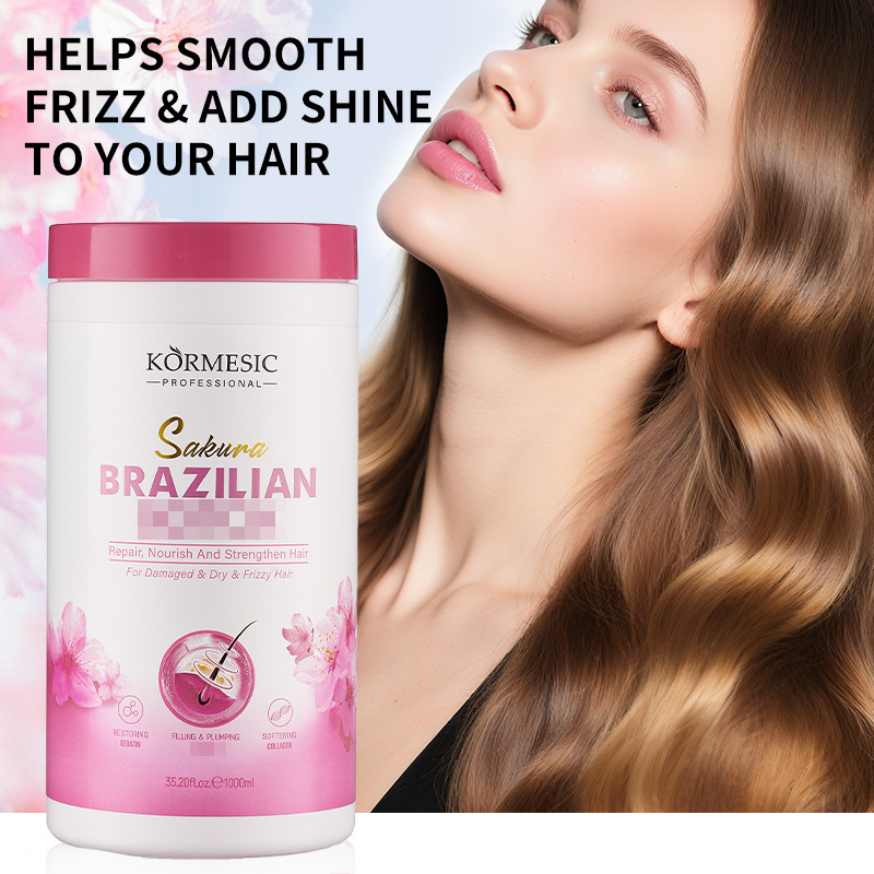 KORMESIC máscara para el cabello rosa máscara para el cabello nutritivo cuidado del cabello gran capacidad comercio exterior transfronterizo al por mayor